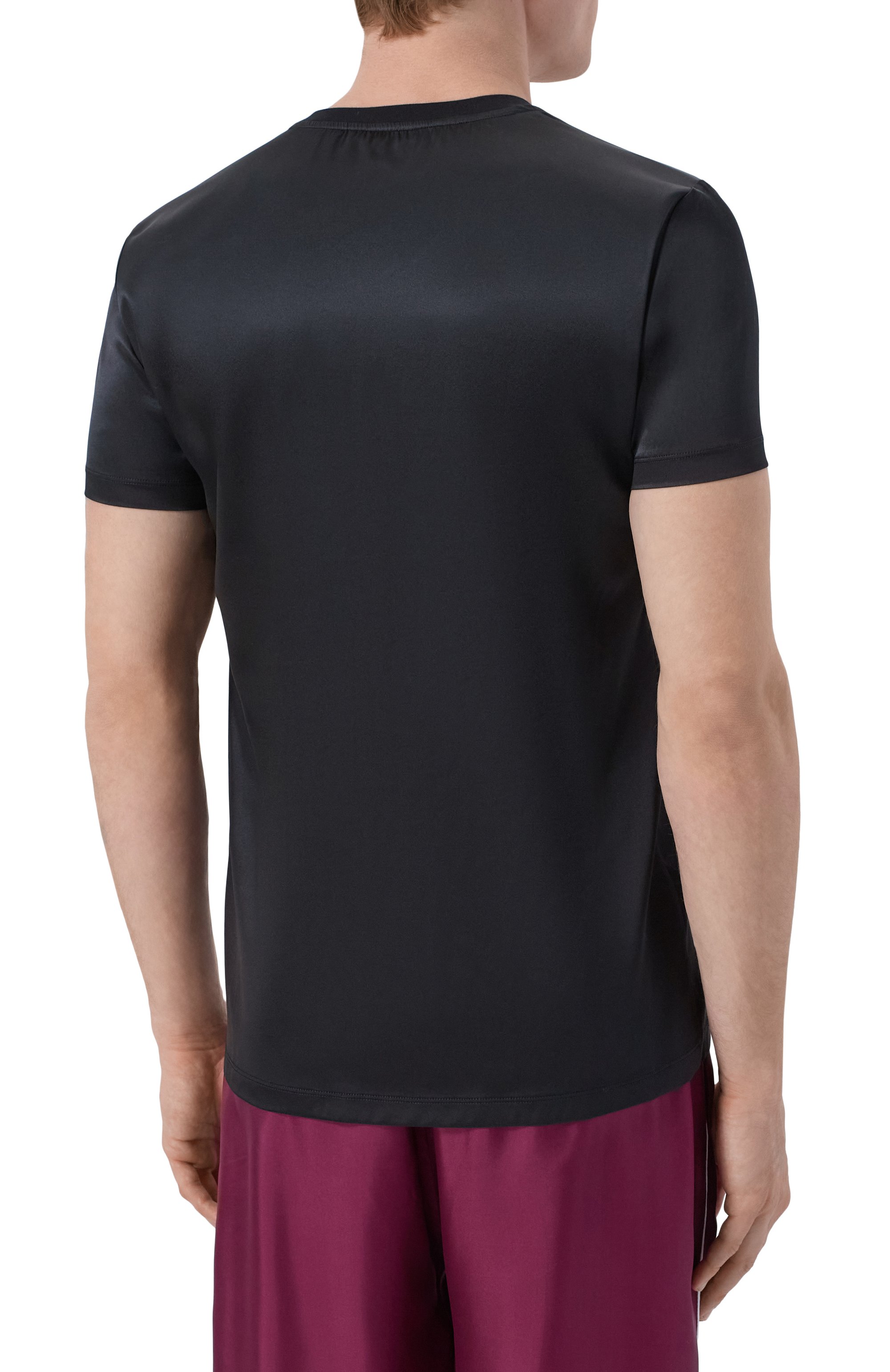 Шелковая футболка KITON, арт. UNWM019K0760H, фото 4