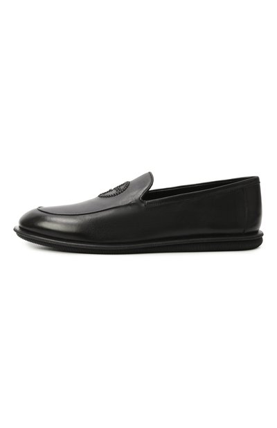 Кожаные лоферы GIORGIO ARMANI черного цвета по цене 105000 руб., арт. X2J162/XF615, фото 3 Кожаные лоферы GIORGIO ARMANI, арт. X2J162/XF615, фото 3
