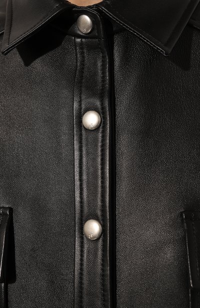 Кожаная рубашка MAINLESS, арт. LS22-01-02-BL, фото 5