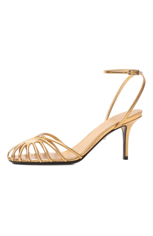 Кожаные босоножки Blake 75 Alevi Milano L26SC002.N.1309G03/LIZARD Золотой  L26SC002.N.1309G03/LIZARD Фото 4