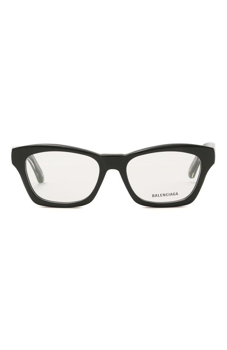 Женские оправа BALENCIAGA темно-зеленого цвета, арт. BB0242 003 | Фото 3 (Тип очков: Оправа; Материал: Пластик; Региональные ограничения белый список (Axapta Mercury): Не проставлено; Нос: Не проставлено; Оптика Гендер: оптика-женское; Очки форма: Прямоугольные)