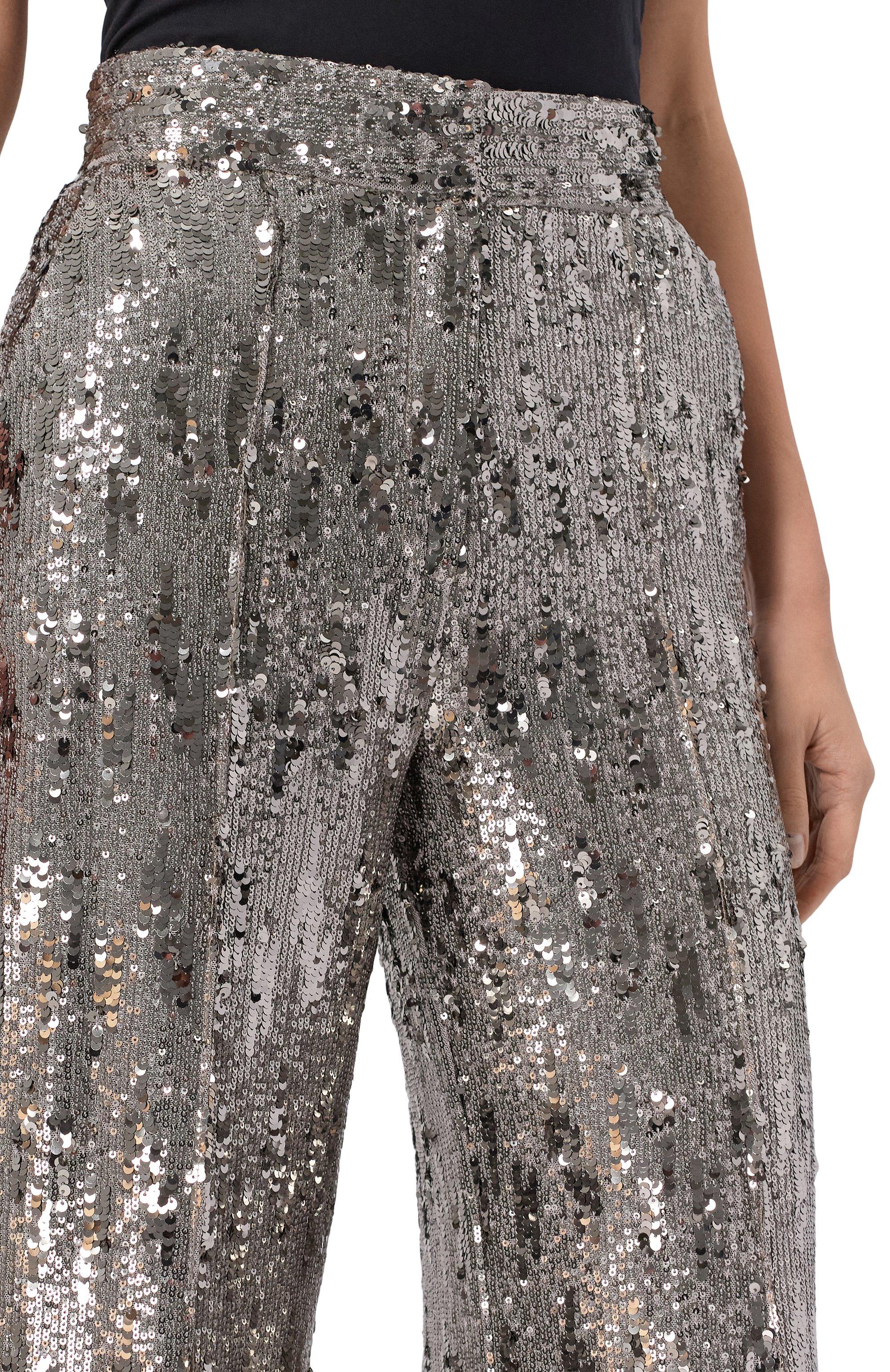 Брюки с отделкой пайетками ELIE SAAB, арт. P0005NP25/PA009, фото 5