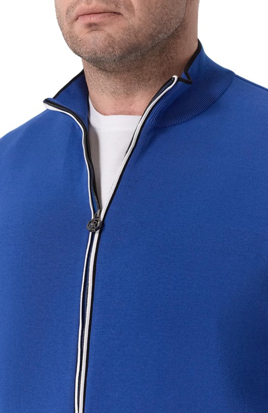 Хлопковый кардиган Stefano Ricci K616447R31/F26114_001 Синий  K616447R31/F26114_001 Фото 5