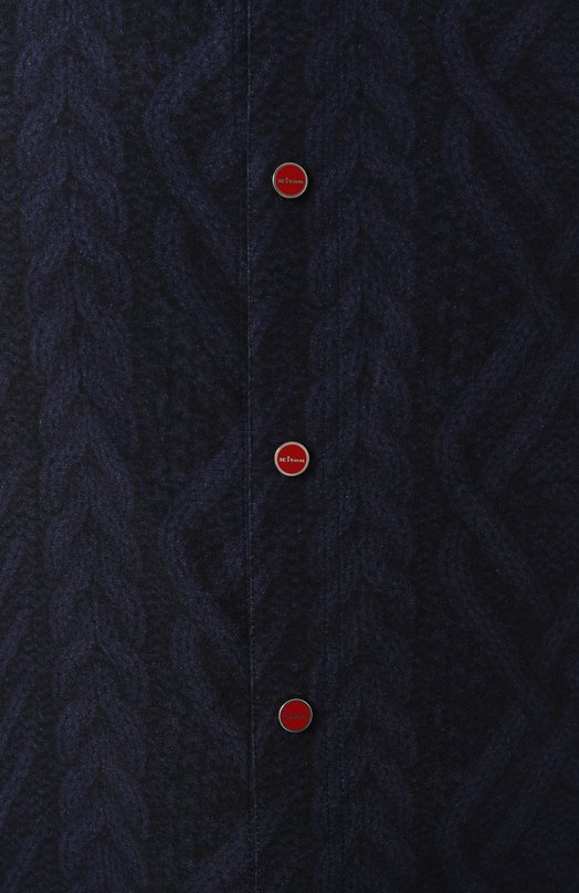 Хлопковая рубашка Kiton UMCMARH0908508 Синий  UMCMARH0908508 Фото 5