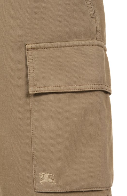 Хлопковые шорты Burberry 8106045 Коричневый  8106045 Фото 5