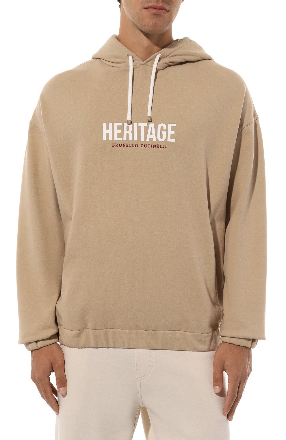 Хлопковое худи BRUNELLO CUCINELLI, арт. MW8369028G, фото 3
