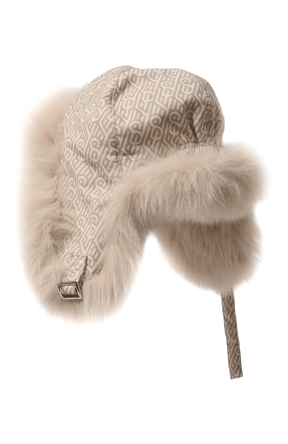 Пуховая шапка-ушанка с отделкой из песца YVES SALOMON ENFANT, арт. 23WEA017XXWO2W, фото 2