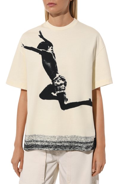 Хлопковая футболка JIL SANDER, арт. J03GC0119/J20220, фото 3