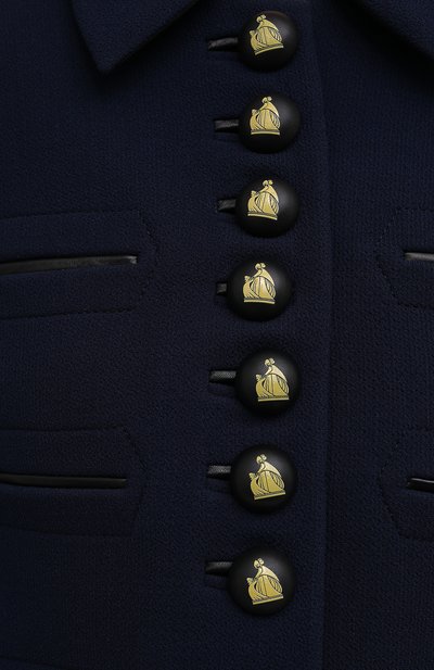 Шерстяной жакет LANVIN темно-синего цвета по цене 211500 руб., арт. RW-JA712K-4793-P21, фото 5 Шерстяной жакет LANVIN, арт. RW-JA712K-4793-P21, фото 5