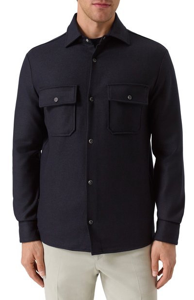 Куртка-рубашка из шерсти и кашемира MARCO PESCAROLO, арт. NEXT/5234, фото 3