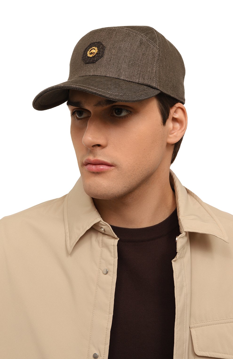 Бейсболка с отделкой из кожи аллигатора STEFANO RICCI, арт. MCV24AL16E/L0004Q, фото 2