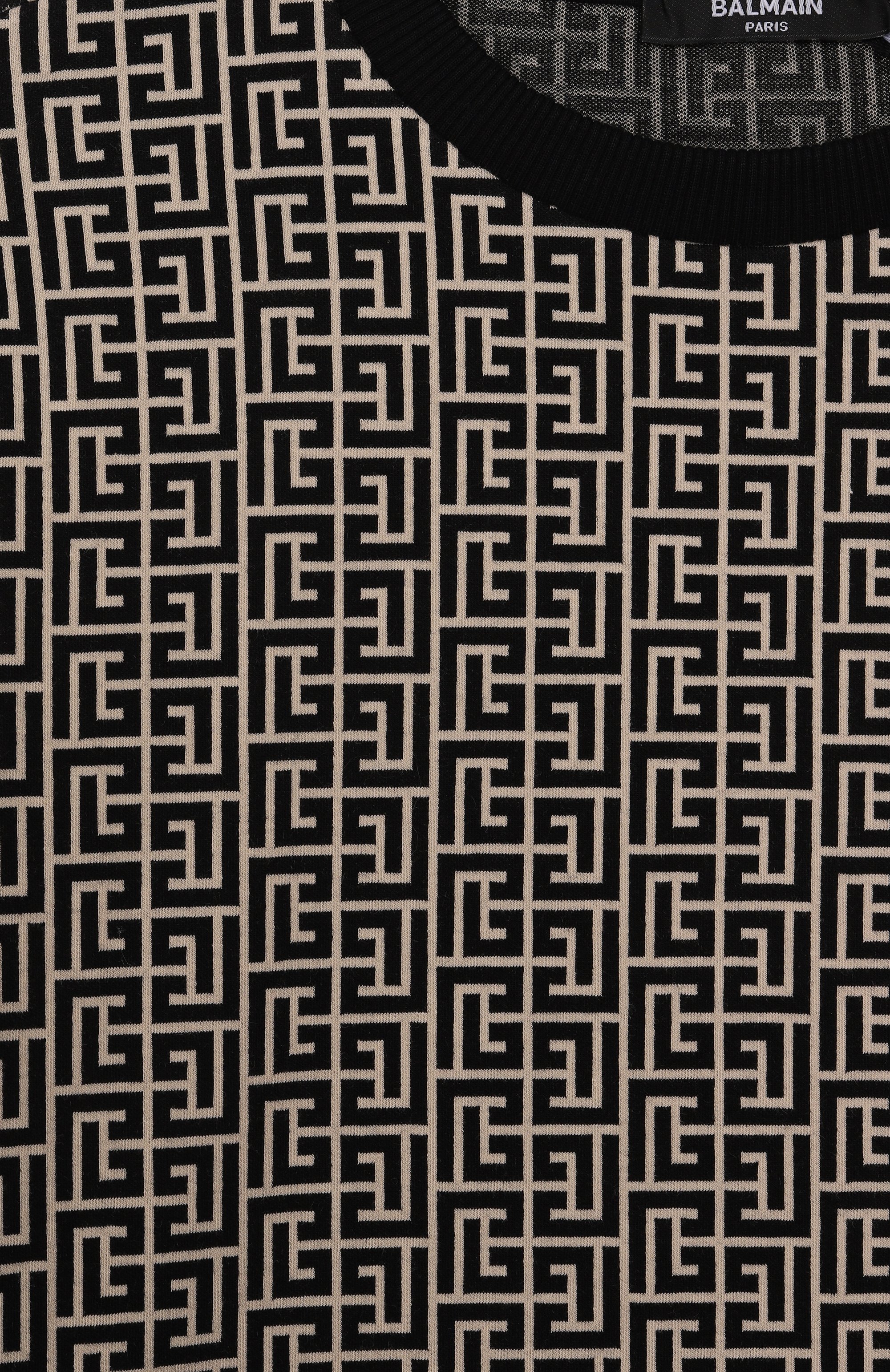 Хлопковая футболка BALMAIN бежевого цвета по цене 24050 руб., арт. BX8R01, фото 3 Хлопковая футболка BALMAIN, арт. BX8R01, фото 3