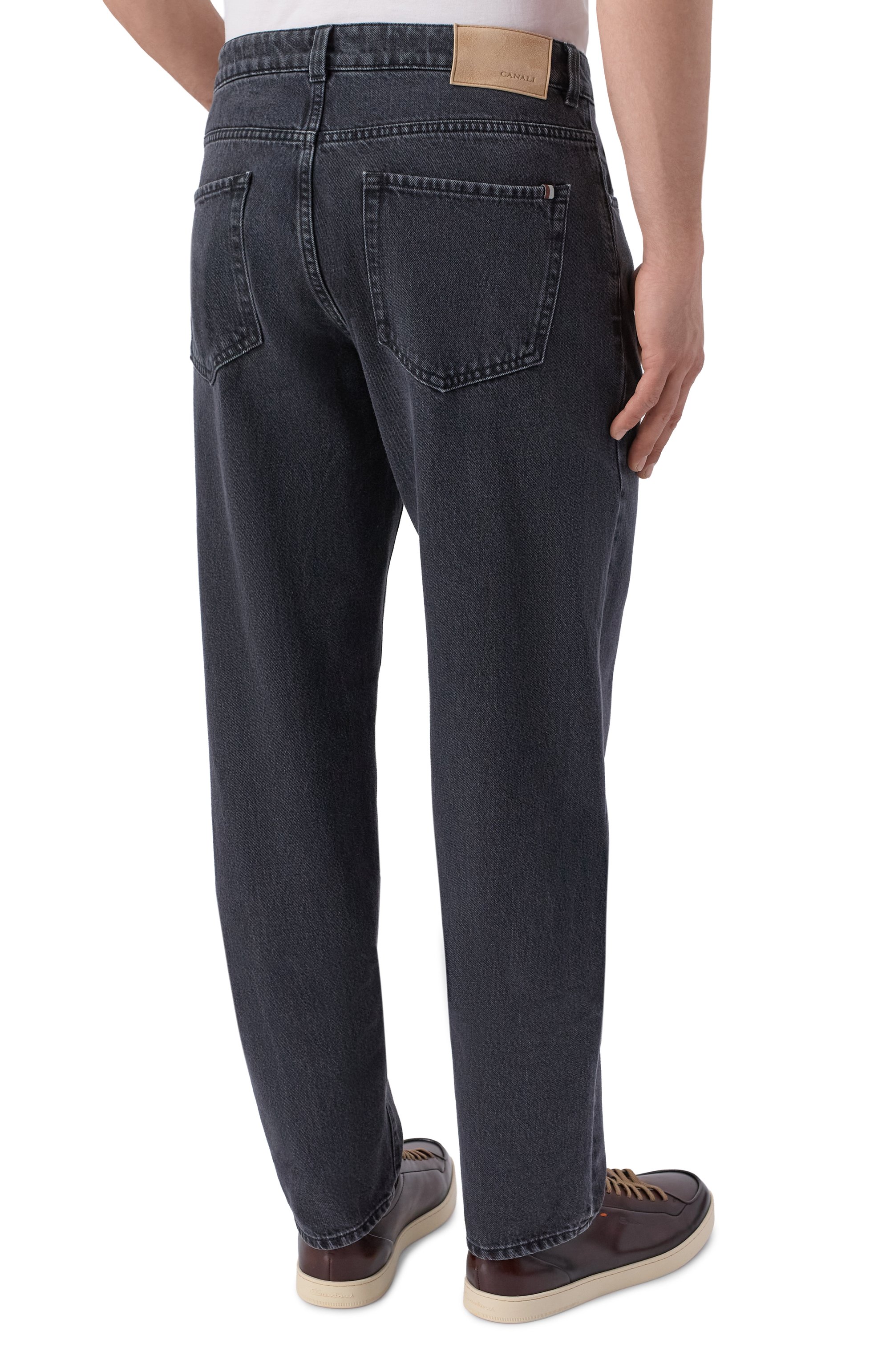Джинсы CANALI серого цвета по цене 69950 руб., арт. 91747/PD01663, фото 4 Джинсы CANALI, арт. 91747/PD01663, фото 4