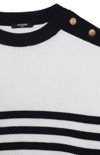 Хлопковый пуловер BALMAIN, арт. BY9A20, фото 3