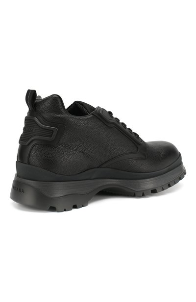 Кожаные ботинки с внутренней меховой отделкой PRADA разноцветного цвета по цене 83000 руб., арт. 4T3348-3V81-F0A13-A000, фото 4 Кожаные ботинки с внутренней меховой отделкой PRADA, арт. 4T3348-3V81-F0A13-A000, фото 4