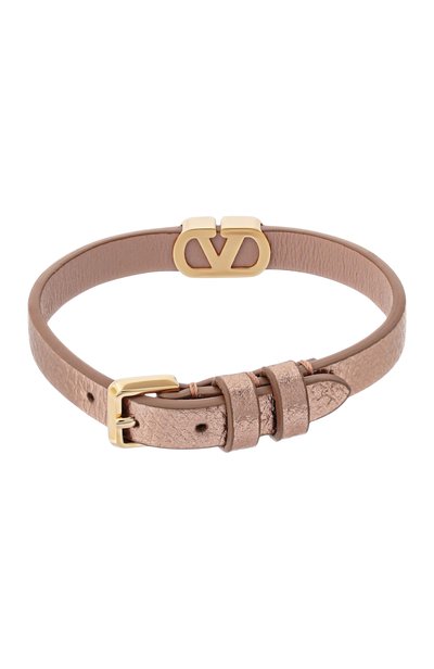 Кожаный браслет VALENTINO розового цвета по цене 42250 руб., арт. 9W2J0BX1/RJI, фото 3 Кожаный браслет VALENTINO, арт. 9W2J0BX1/RJI, фото 3