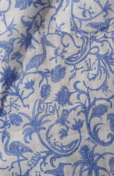 Льняная рубашка KITON, арт. UMC028H08902, фото 5