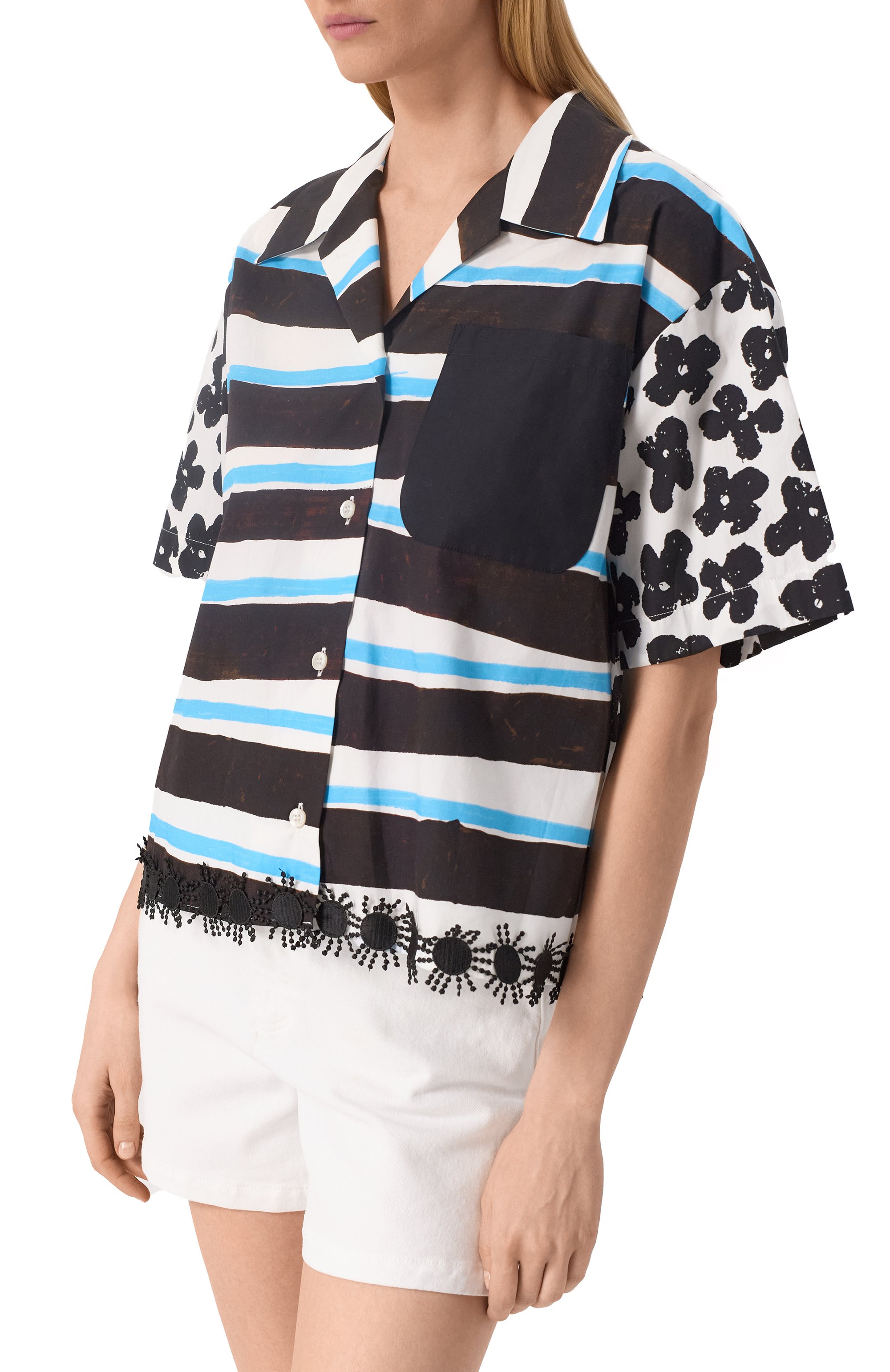 Хлопковая рубашка MSGM, арт. 3841MDE27Y/257150, фото 3