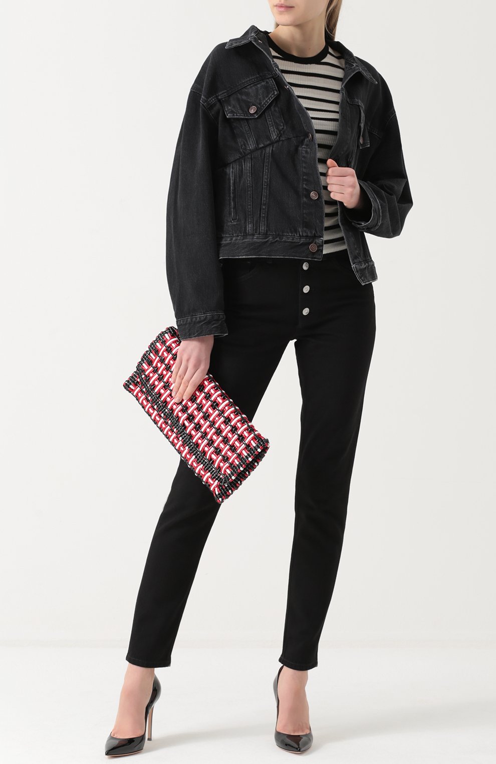 Джинсовая куртка свободного кроя с потертостями BALENCIAGA, арт. 482125/TUE14, фото 2