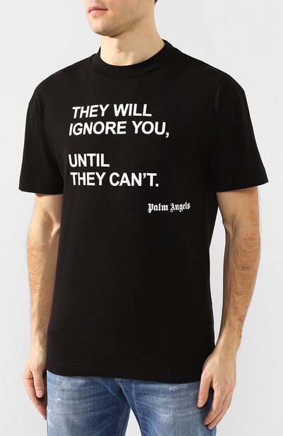 Хлопковая футболка PALM ANGELS, арт. PMAA001S204130491088, фото 3