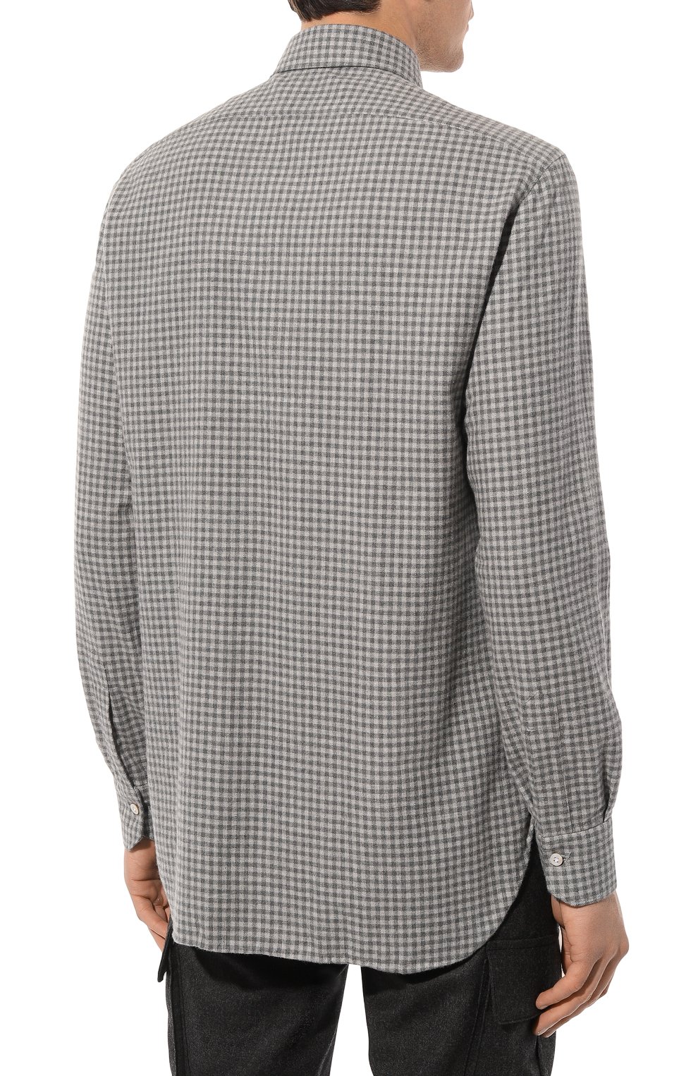 Хлопковая рубашка KITON, арт. UCIH0864302, фото 4