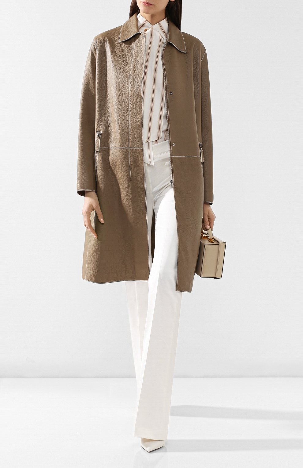 Кожаное пальто BOTTEGA VENETA, арт. 542479/VEZU0, фото 2
