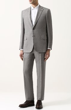 Костюм из смеси шерсти и льна с шелком BRIONI, арт. RA0J0L/P7AN5/BRUNIC0/2, фото 1