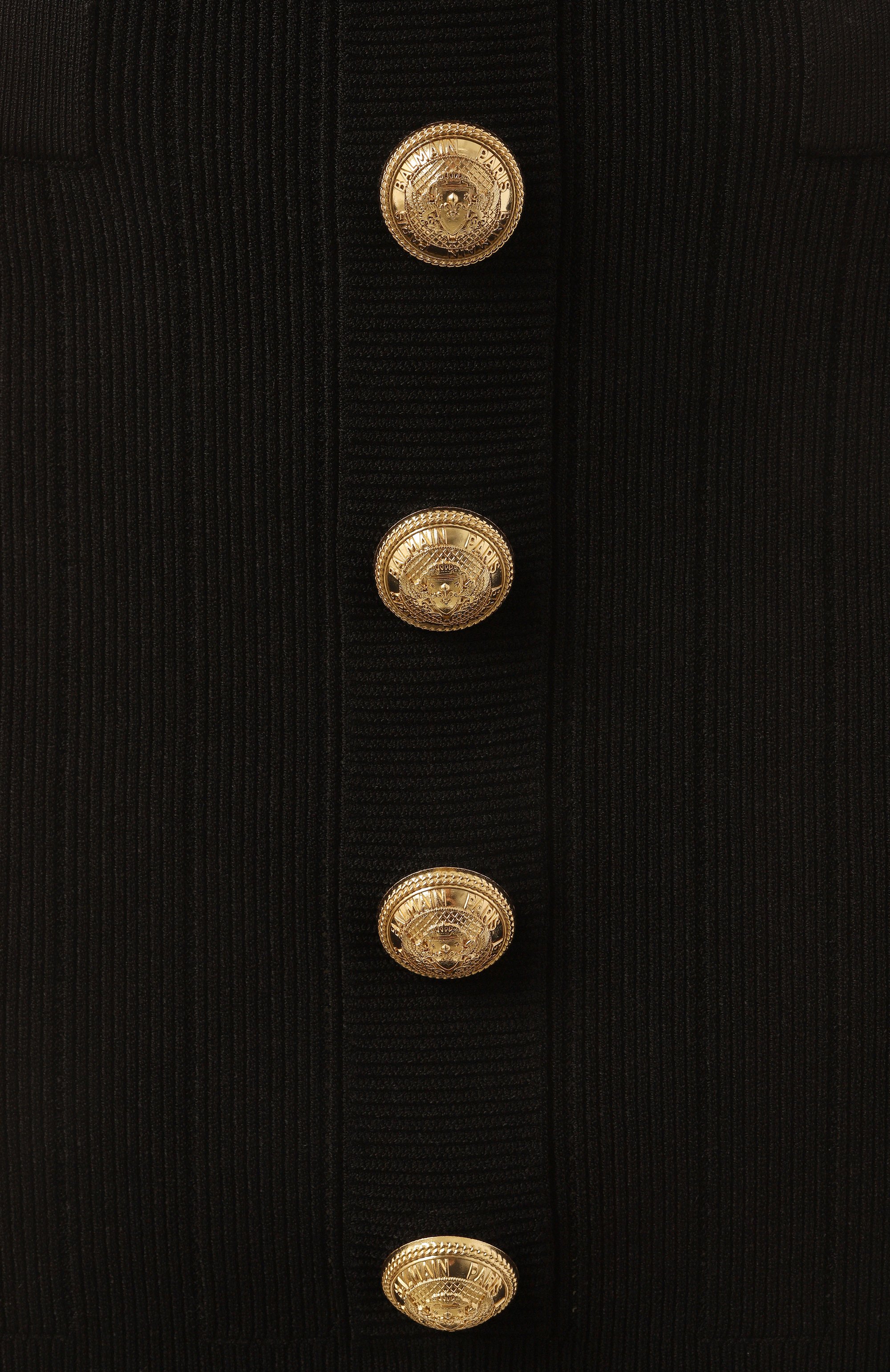 Юбка из вискозы BALMAIN черного цвета по цене 133000 руб., арт. EF1LB290/KB07, фото 5 Юбка из вискозы BALMAIN, арт. EF1LB290/KB07, фото 5