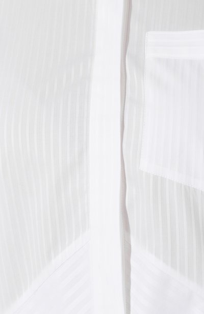 Хлопковая рубашка VICTORIA, VICTORIA BECKHAM белого цвета по цене 25100 руб., арт. SHVV 162A PAW19 STRIPED SHIRTING, фото 5 Хлопковая рубашка VICTORIA, VICTORIA BECKHAM, арт. SHVV 162A PAW19 STRIPED SHIRTING, фото 5