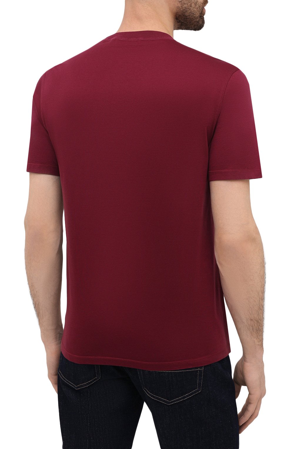 Хлопковая футболка ZEGNA, арт. UW526/707R, фото 4