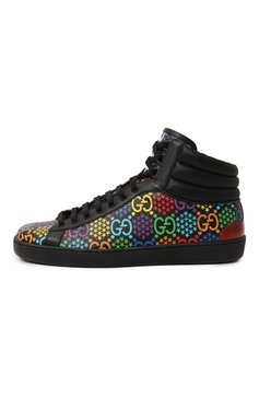 Мужские кеды ace gg supreme psychedelic GUCCI разноцветного цвета, арт. 610097 H2040 | Фото 2 (Материал внешний: Экокожа; Стили: Гранж; Материал сплава: Проставлено; Материал утеплителя: Без утеплителя; Подошва: Плоская; Драгоценные камни: Проставлено)