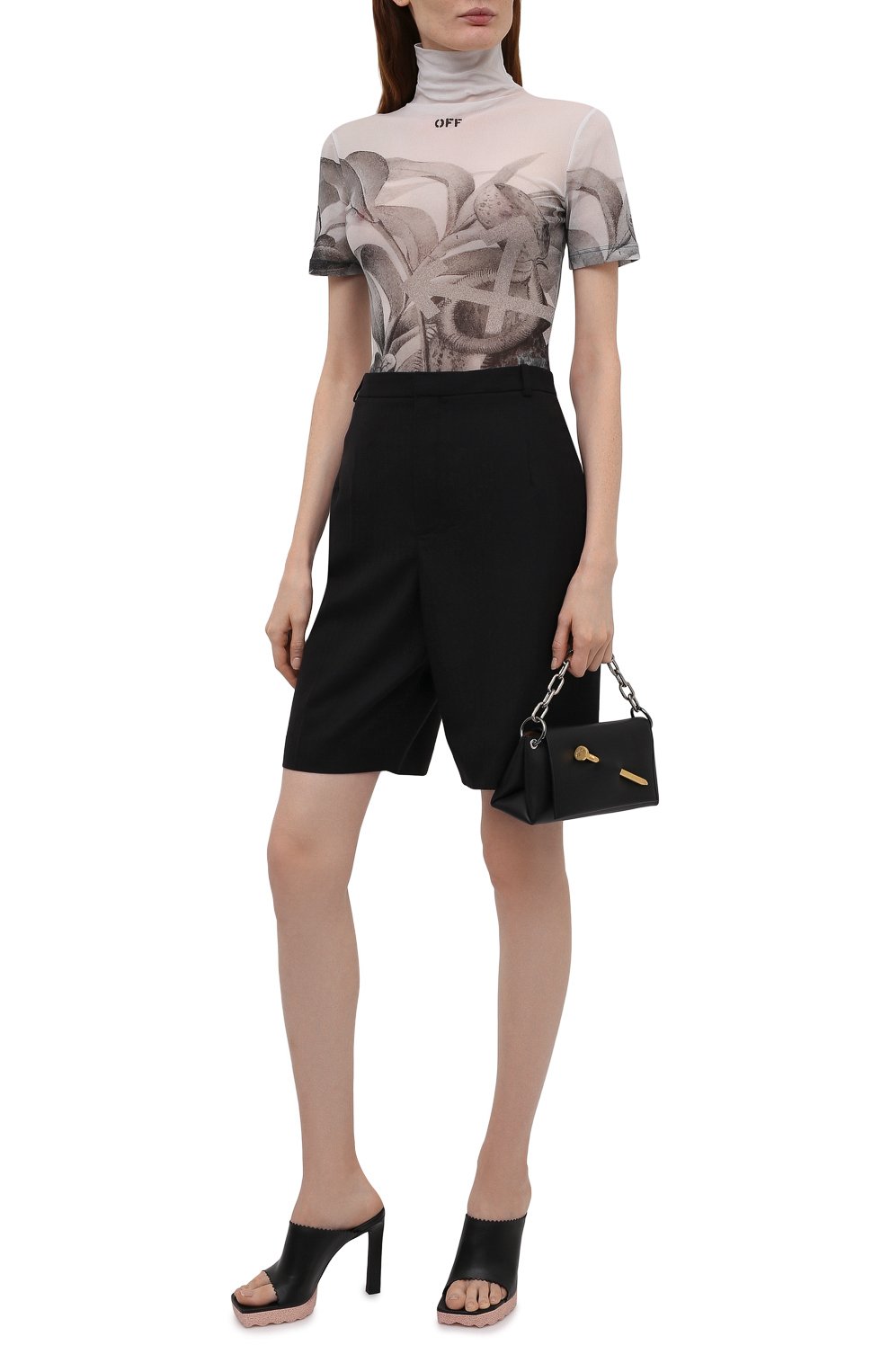 Кожаные мюли OFF-WHITE, арт. 0WIJ009R21LEA0011000, фото 2