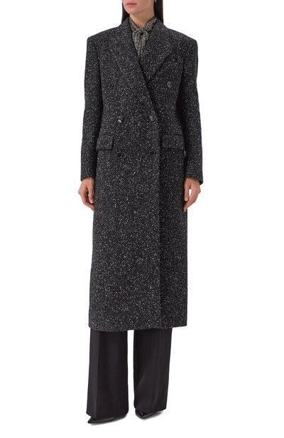 Пальто из шерсти и шелка DOLCE & GABBANA, арт. F0GHHT/FCZAD, фото 3