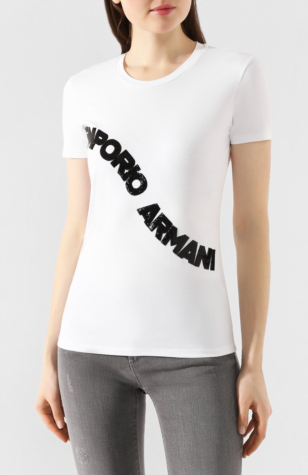 Хлопковая футболка EMPORIO ARMANI, арт. 3H2T6F/2JQAZ, фото 3