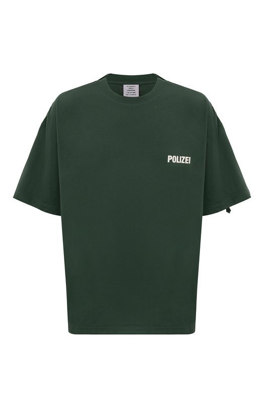 

Хлопковая футболка VETEMENTS, Зелёный