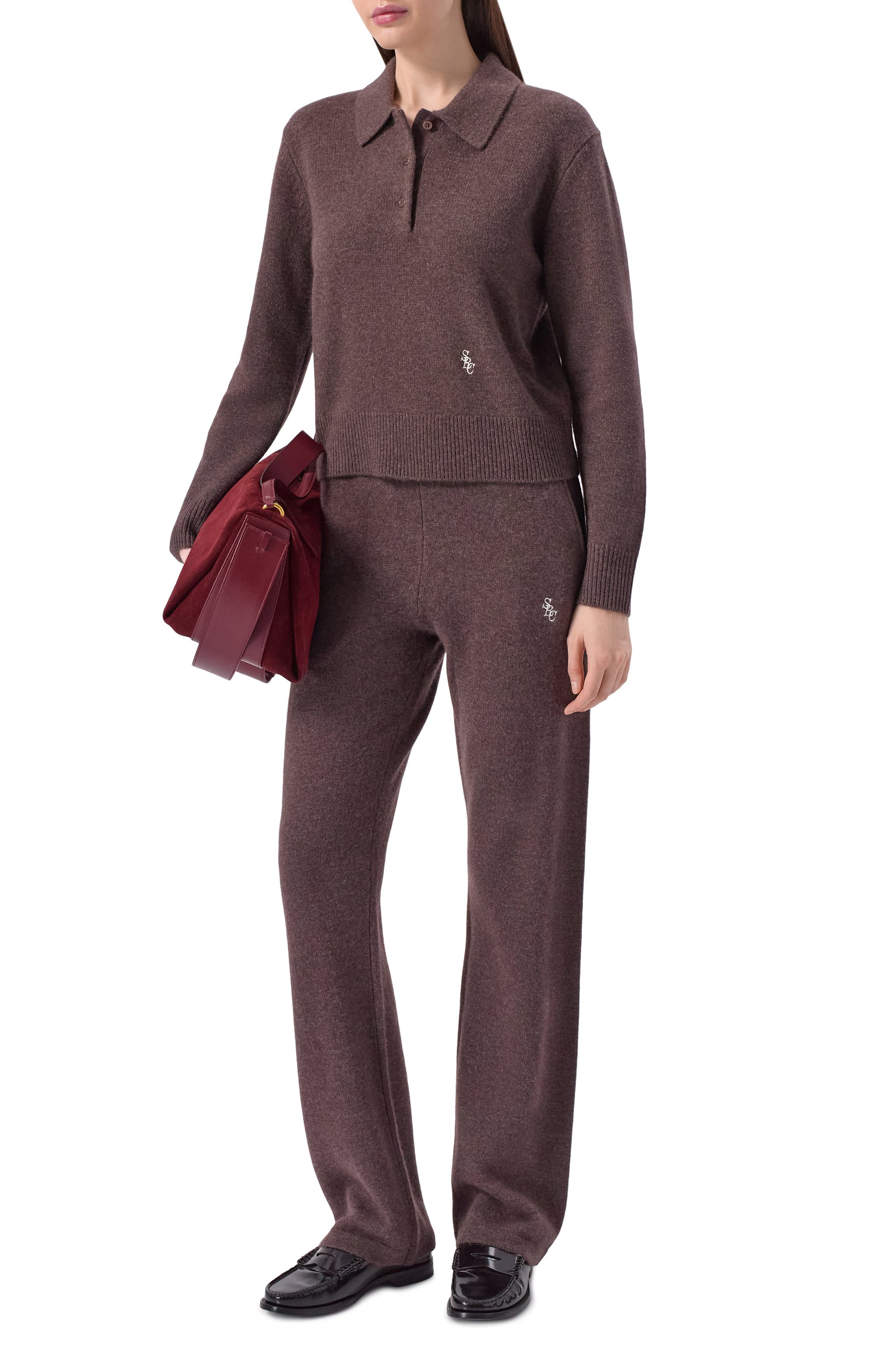 Поло из кашемира и шерсти SPORTY AND RICH, арт. WS07466302BR27, фото 2