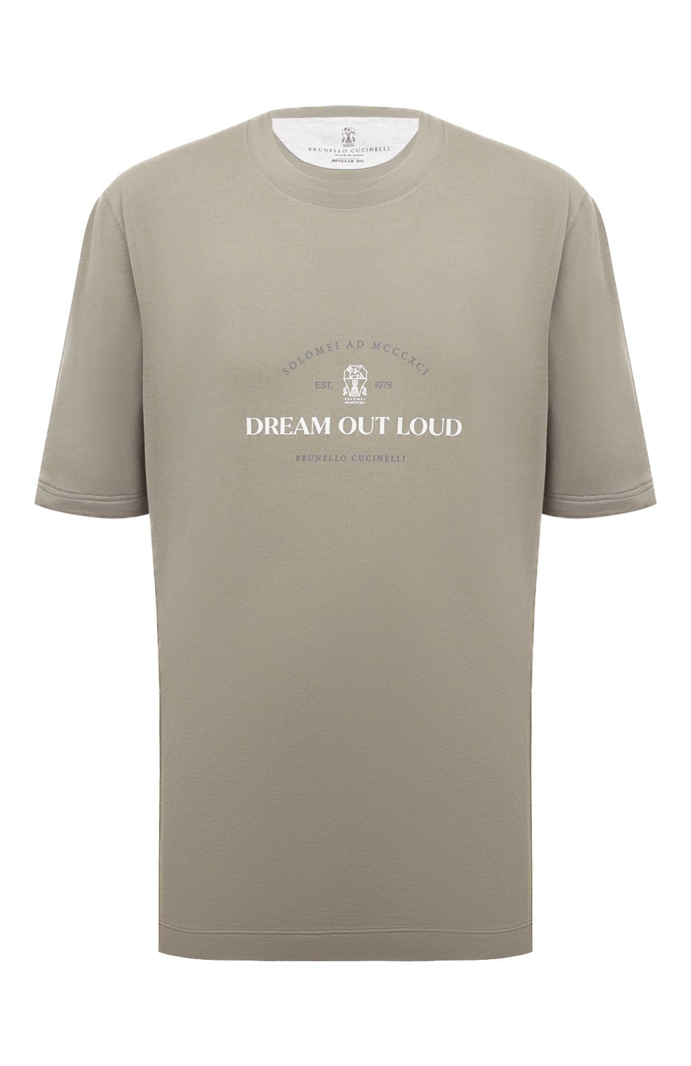 Хлопковая футболка BRUNELLO CUCINELLI, арт. M0T718431W, фото 1