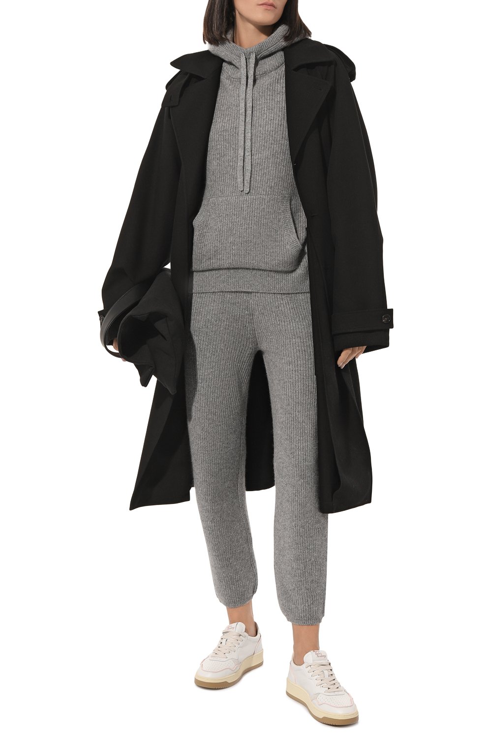 Кашемировые джоггеры ADDICTED серого цвета по цене 55400 руб., арт. MK209, фото 2 Кашемировые джоггеры ADDICTED, арт. MK209, фото 2