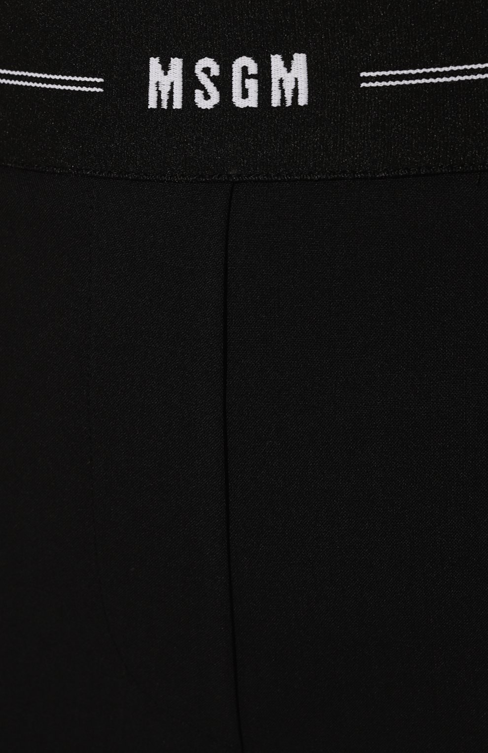Шерстяные брюки MSGM черного цвета по цене 39200 руб., арт. 3341MDP12 227603, фото 5 Шерстяные брюки MSGM, арт. 3341MDP12 227603, фото 5
