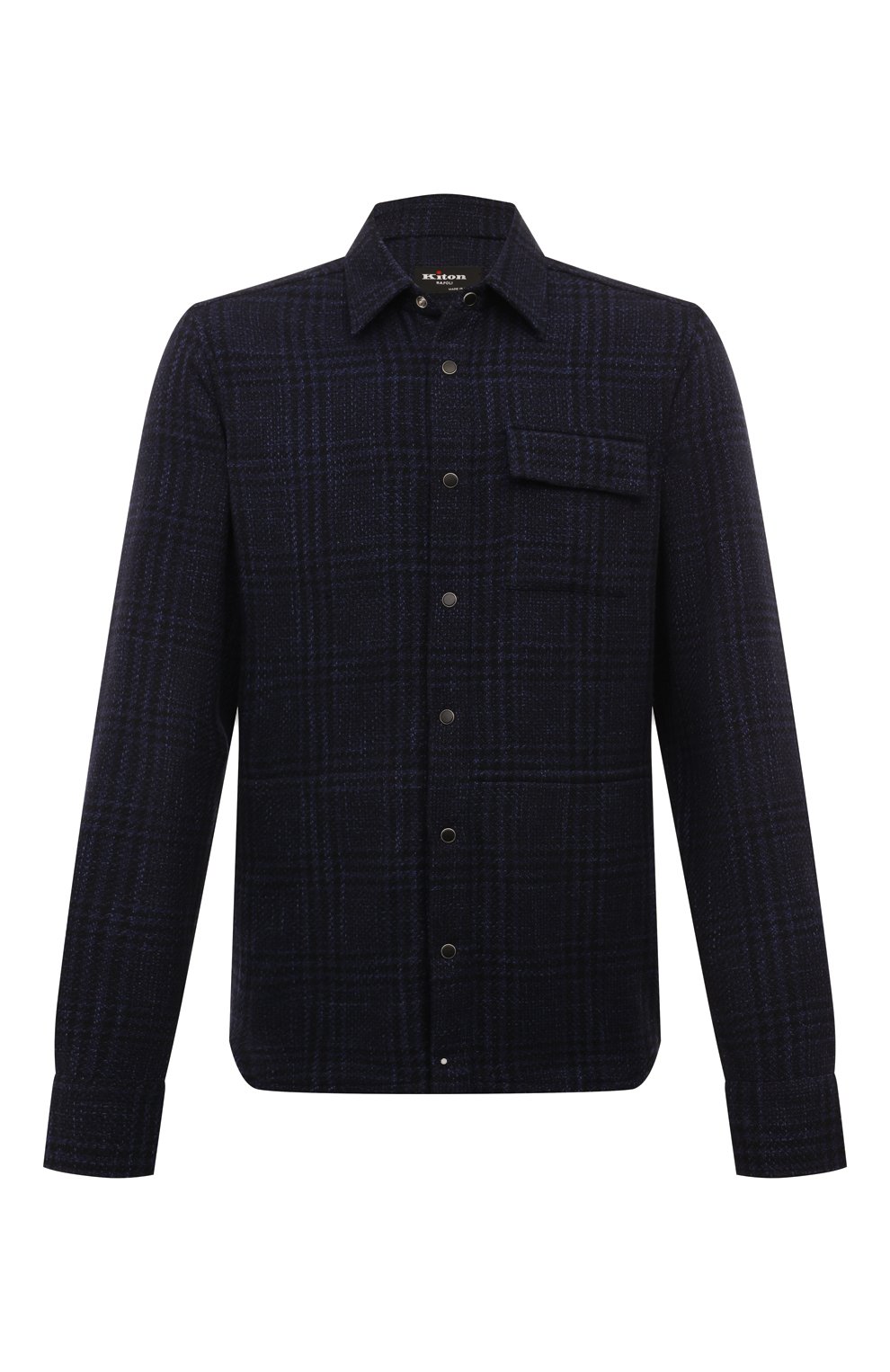 Рубашка из шерсти и шелка KITON, арт. UMCBUBAK0169E15, фото 1