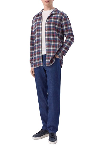 Мужская хлопковая рубашка KITON, арт. UMCMARH0865105