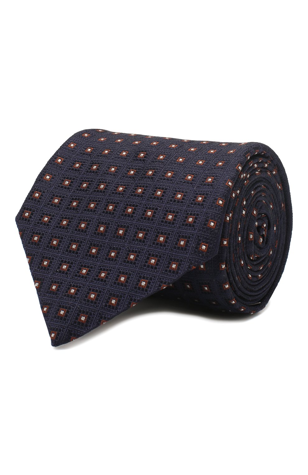 Шелковый галстук CORNELIANI темно-синего цвета по цене 14250 руб., арт. 85U302-0120372/00, фото 1 Шелковый галстук CORNELIANI, арт. 85U302-0120372/00, фото 1