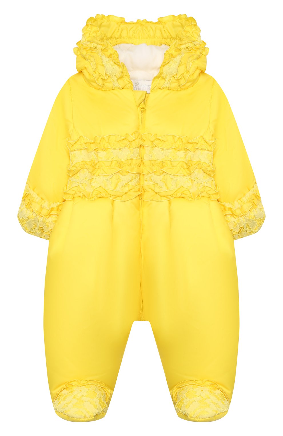 Утепленный комбинезон CHEPE желтого цвета по цене 8600 руб., арт. 391864, фото 1 Утепленный комбинезон CHEPE, арт. 391864, фото 1