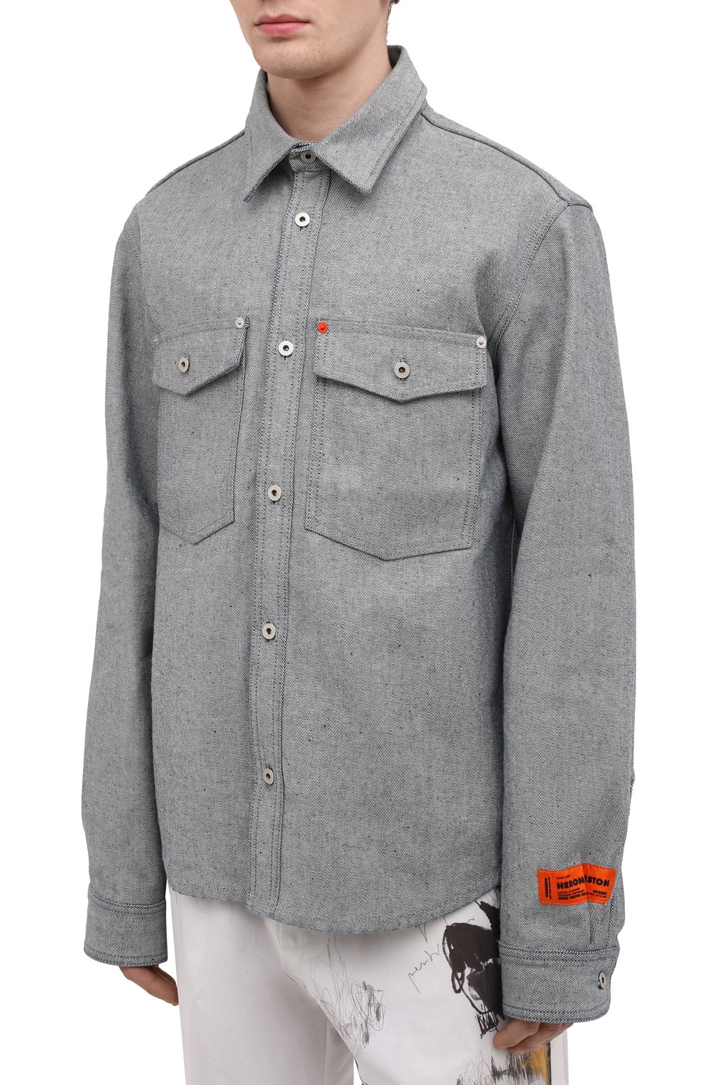 Джинсовая рубашка HERON PRESTON, арт. HMYD007S21DEN0024700, фото 3