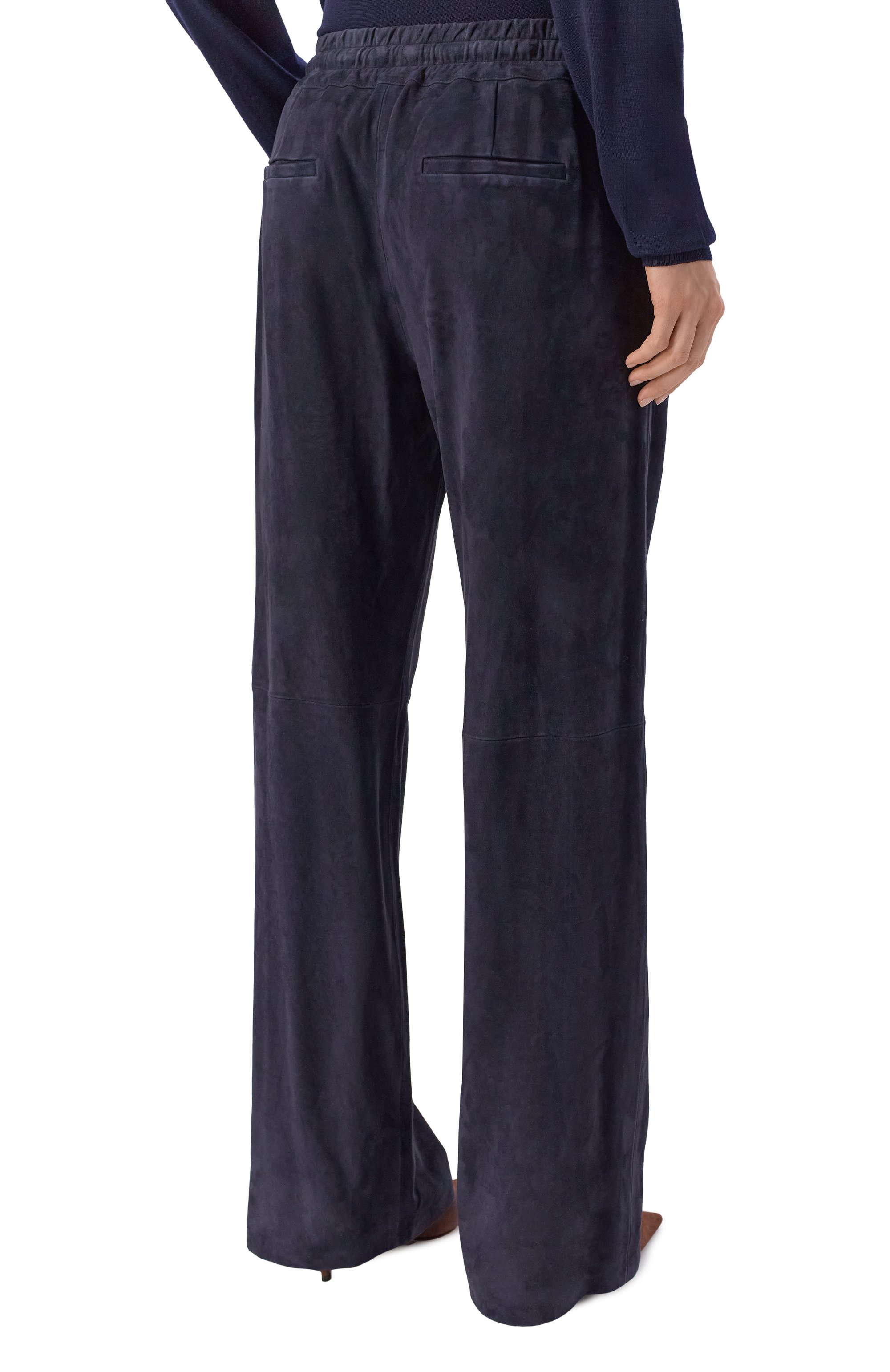 Замшевые брюки KITON, арт. D59172K0918, фото 4