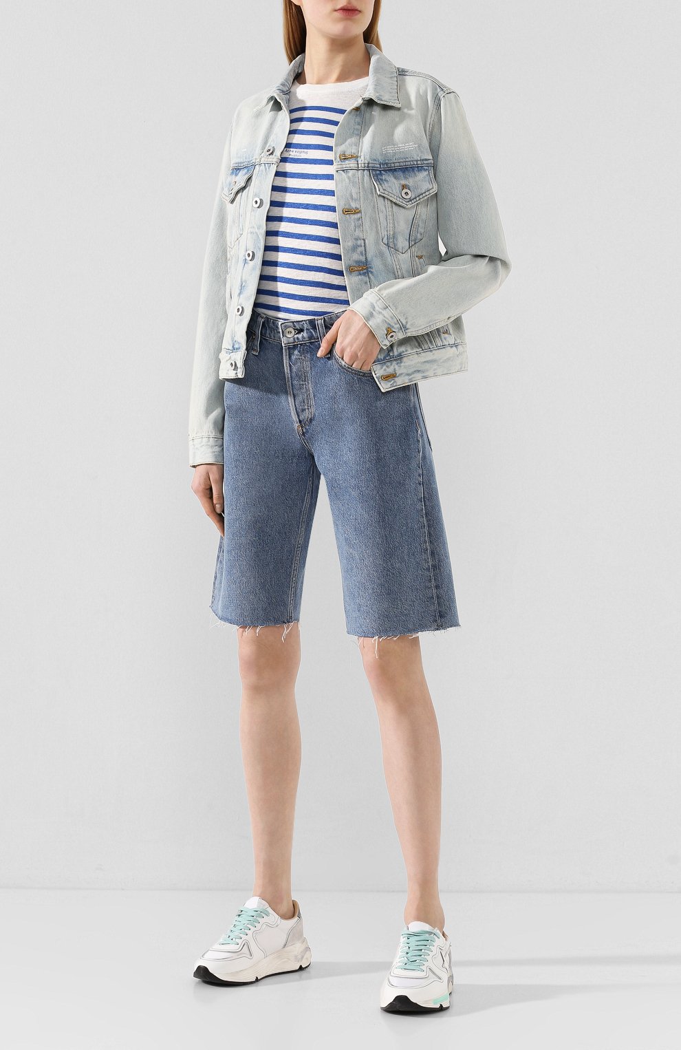 Джинсовые шорты RAG AND BONE, арт. WDD20S1905B1MI, фото 2