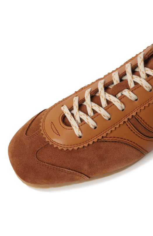 Замшевые кеды Dries Van Noten WS251-1159 Коричневый  WS251-1159 Фото 7