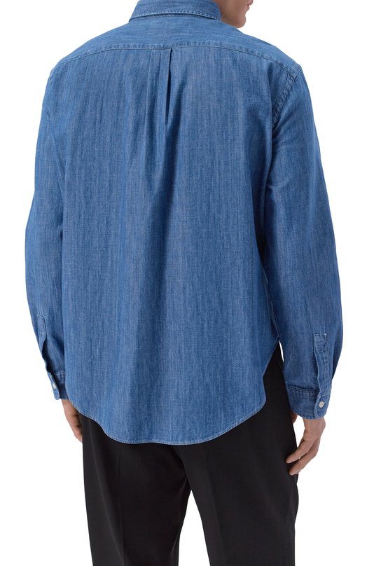 Джинсовая рубашка Sporty and Rich SI02865243BL26 Голубой  SI02865243BL26 Фото 4