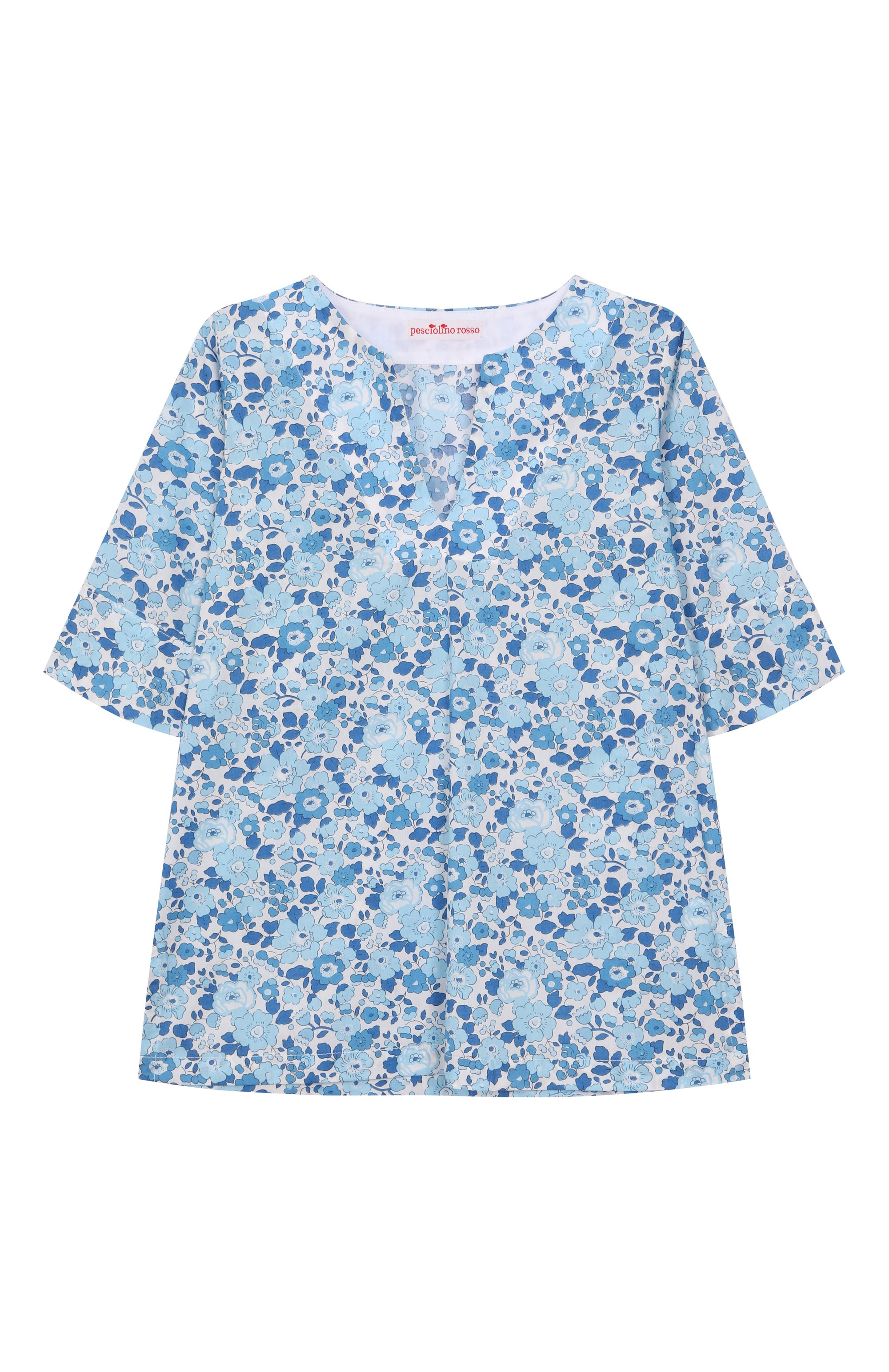 Хлопковая туника PESCIOLINO ROSSO, арт. PBSC2LIBERTY/1A-6A, фото 1