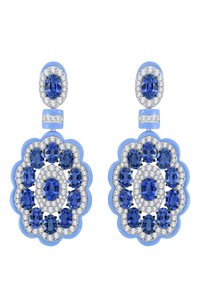 Серьги SUTRA JEWELS, арт. SJE3382 BSAPH, фото 1